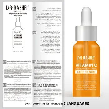 DR. RASHEL de Brilho, Anti-envelhecimento, Firmando o Ácido Hialurônico Moisturizng Clareamento Maquiagem Primer Vitamina C Sérica Rosto de Pele 50ml