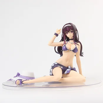 Saekano Como Levantar um Chato Namorada Utaha Kasumigaoka Maiô Ver. PVC Figura de Ação do Anime Garota Sexy Modelo Figura Brinquedo de Boneca