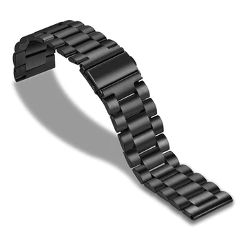 18mm 20mm 22mm, alça para Garmin Vivoactive 3 4 4S aço inoxidável pulseira bracelete para o Forerunner 245 645 bandas de metal