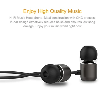 Fones de ouvido Doosl Isolamento de Ruído Fones De ouvido Hi-Fi de Música de Fone de ouvido para o iphone, Samsung, Galaxy, Tablets, MP3, iPod