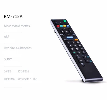 Universal Substituição Smart TV com Controle Remoto RM-715A Para TV Sony RM-ED009 RM-ED011 RM-ED012