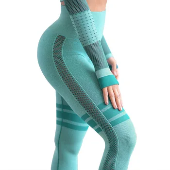 Sexy perfeita adequação trecho de pêssego calças de yoga, esportes leggings buraco moda Jeggings