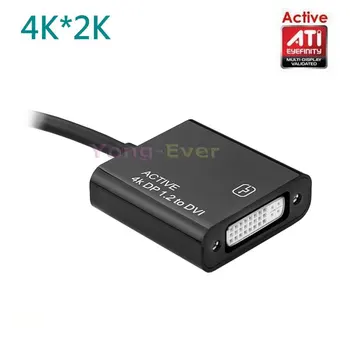 2021 Active ATI Eyefinity HD 4K Mini DisplayPort DP 1.2 Macho para DVI Fêmea de Áudio de Vídeo, HDTV, Conversor Adaptador de Monitor Vários