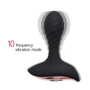10 Velocidade Anal com Vibrador Recarregável USB Ânus Vibrador Plug anal Masculino Próstata Estimular Massager Sexo Anal Brinquedos Ponto G Para as Mulheres