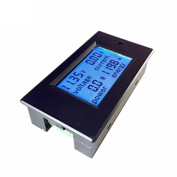 Lcd Digital Voltímetro Dc Dc 6.5-100V/20A Potência de Medidores de Energia Amperímetro de Corrente Tensão Tester Watts Volts Monitor com 20A Shunt
