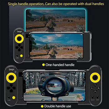 Gamepad Joypad Joystick Para Telefone Android, iPhone, PC, Celular, Game Pad Bluetooth Console de Controle de Trigger Pubg Controlador de Móveis