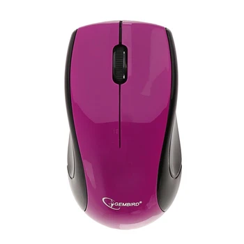 Gembird MUSW-320 mouse, sem fio, óptico, 3 botões, 1000 dpi, 1xAA, USB, roxo 3958820