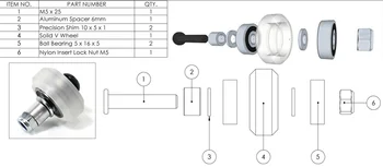 10pcs de Alta precisão CNC Policarbonato Xtreme v roda para DIY Openbuilds Máquina Ou outros v-slot linear do sistema ferroviário