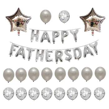 35pcs/set 16inch que Feliz Dia do Pai a Folha de Globos Feliz Dia Super Papa Balões Folha Pai, Mãe de Festa Decoração de Balões de Ar
