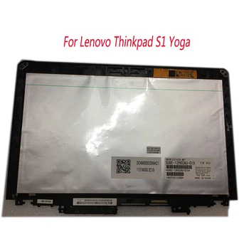 Para Thinkpad Yoga S1 LCD Touch Digitalizador de Tela de Montagem LP125WF2-SPB1 00HN940 Com Moldura