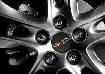 4pcs 56,5 mm Ralliart Emblema Roda de Carro do Centro de Hub Caps Adesivo Acessórios Para Mitsubishi Lancer 10 ASX Outlander 3 Pajero Sport