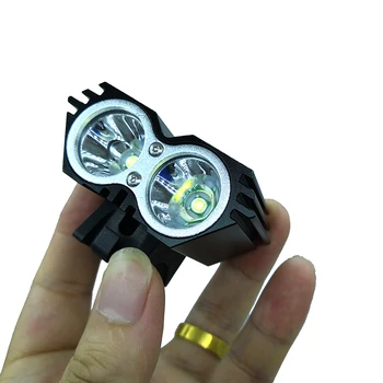 Impermeável USB Moto Luz da Tocha de Bicicleta Lâmpada de Lanterna de Bicicleta Farol de luz 5000LM 2X XML do U2, LED Farol para Bicicleta Luz