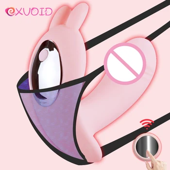 EXVOID Wearable Vibrador no Clitóris Estimular o Controle Remoto Vibrador Vibrador Brinquedos Sexuais para Casais Sex Shop ponto G, Massager