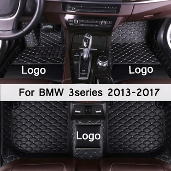 Carro tapetes para a série 3 da BMW 325i 330i 335i 318i 320i 2013 2016 2017 (quatro portas) Custom auto Almofadas do pé do automóvel