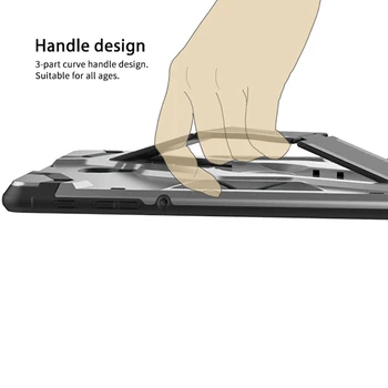 Tablet Case Para Samsung Galaxy Tab de 10,5 T590 T595 S4 10.5 T830 T835 S6 10.5 T860 T865 Dobrável kickstand Lidar com Capa Dura