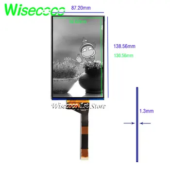 Wisecoco 6.08 Polegadas 2k Impressora 3d Mono Monocromático Lcd 1620x2560 DLP/SLA 405 nm, UV de Alta Transmitância de Luz