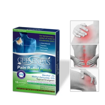 50pcs/5boxes de Ervas analgésico Alívio da Dor Patch Aliviar a dor nas Costas e Dor de garganta