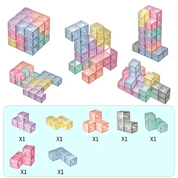 Qiyi Macaron Magnético Cubo Mágico 3x3x3 Stickerless Quebra-cabeça Cubo de Profissionais Speedcube quebra-Cabeças de brinquedos educativos para crianças, adultos