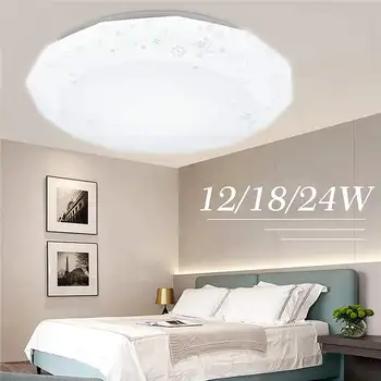 Moderno e Ultra-fino LED Luz de Teto Lâmpada 12/18/24W Superfície de Montagem do teto do DIODO emissor de luz Para Sala de estar, Home Iluminação Branca AC220V