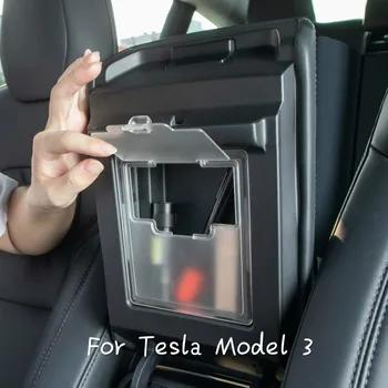 Apoio de braço caixa de armazenamento para o Tesla model 3/acessórios acessórios carro modelo de 3 tesla auto tesla model 3 organizador/accessoires model3
