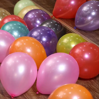 200 peças/lote balões de ar decoração do casamento balão de festa de aniversário bola de 10inch 1,5 g branco tipo de bola de neve de white party balões