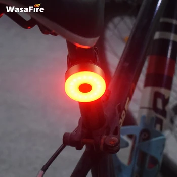 Mini Bicicleta LED lanterna traseira USB Recarregável Moto Luz Traseira De 5 Modos de Noite, Luz de Aviso de Segurança MTB Bicicleta Mochila, Capacete Lâmpada