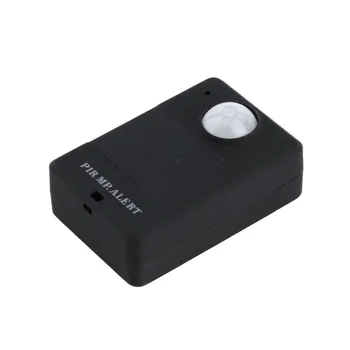 Mini PIR Alerta de Sensor Infravermelho sem Fio GSM Monitor de Alarme Detector de Movimento Detecção de Casa, Sistema Anti-roubo com UE Plug Adaptador