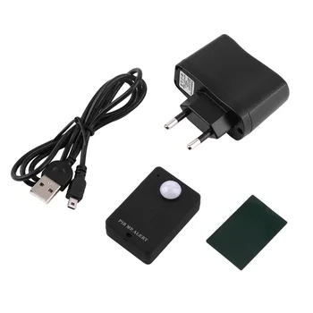 Mini PIR Alerta de Sensor Infravermelho sem Fio GSM Monitor de Alarme Detector de Movimento Detecção de Casa, Sistema Anti-roubo com UE Plug Adaptador