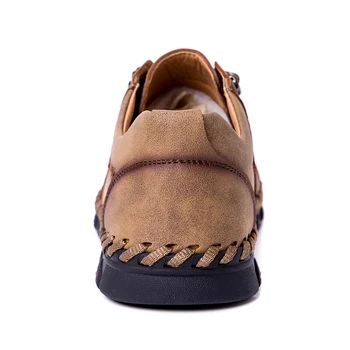 Nova Primavera, Outono Moda Homens sapatos Casuais dos Homens de Condução Sapatos de Homens, feitos à mão Vintage Sapatos Flats Venda Quente Mocassins Tamanho 38-48