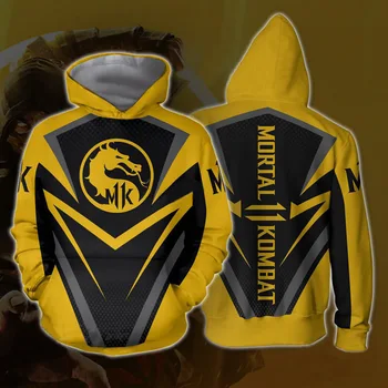 Mortal Kombat X Sub-Zero, Scorpion T-shirt de Cosplay Traje Homens Mulheres Zip-up Moletons Camisolas Mortal Kombat Jackets