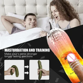 Masturbador masculino Copa Com Poderosos Modos de Vibração 3d Realista Vagina Buceta Oral, Sexo Anal Brinquedos Para o Homem do Produto de Silicone Adulto