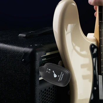 Quente AD-UHF Guitarra Sistema sem Fio Transmissor Receptor Built-in Recarregável