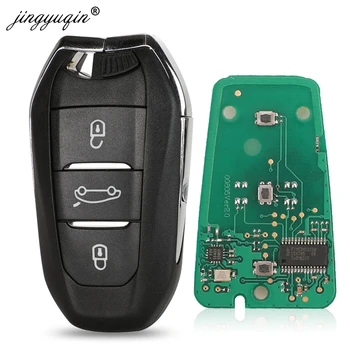Jinyuqin KeylessGo VA2/HU83 Chave Inteligente para Citroen C4 C4L DS4 DS5 Chave do Carro Remoto 433.92 Mhz ID46 Hitag2 4A Hitag-AES com Circuito