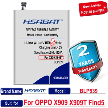 HSABAT 3100mAh BLP539 Bateria para o OPPO X909 X909T Find5