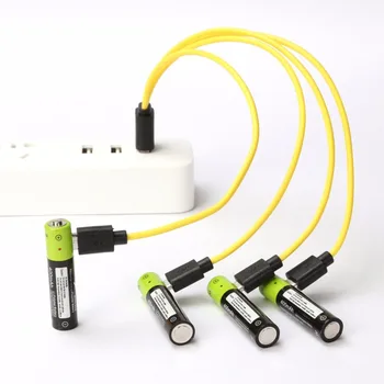 ZNTER 1/2/4PCS Mirco USB Bateria Recarregável 400mAh AAA de 1,5 V Brinquedos de controle Remoto baterias de Polímero de Lítio