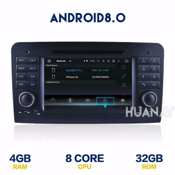 Jogador do carro DVD GPS de Navegação Para a Mercedes Benz ML W164 GL X164 2004-2012 de Rádio de 2 din com GPS multimídia Android 8.0 8-core estéreo