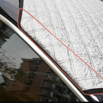 Universal da tela do PVC Carro a Metade do pára-brisa de Neve de Verão, guarda-Sol Tampa Geada de Inverno Protetor de Vento Carro Escudo 190X 95cm