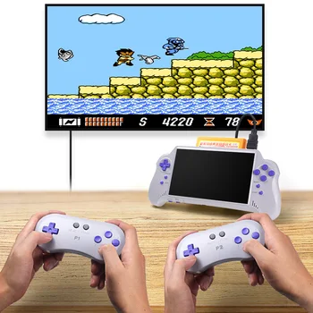 7 polegadas de Mão do Jogador do Jogo FC NES 8bit sem Fio identificador de Dom cartões de jogo incluem 500 jogos compatíveis com HDMI, TV-OUT Consola de jogos de Vídeo