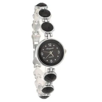 10pcs/Lot, Moda de pedra de Strass Mulheres Relógios de Luxo Aço Inoxidável do Relógio de Quartzo Mulheres de Vestido Pulseira Relógios Senhoras Relógio O72