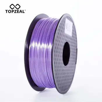 TOPZEAL de Alta Qualidade Lavanda Cor PLA Seda Impressora 3D de Filamentos de 1,75 mm 1KG de Seda Sensação de Textura 3D Material de Impressão