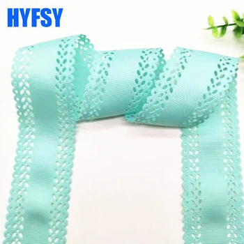 Hyfsy 10089 45mm Oco laço de fita de 10 metros de DIY embalagem de presente de arco de cabelo sólido cocar de costura, tecido de Mão feita de fita de gorgorão