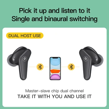 Produto Original TWS sem Fio Bluetooth Fone de ouvido Inteligente de Controle de Toque sem Fio TWS Fones de ouvido com HD com Microfone para Telefone