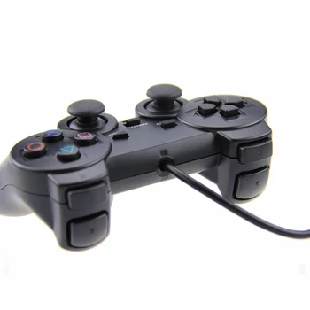 EastVita Cor Transparente com Fio Para Sony PS2 Gamepad Duplo de Vibração Claro Controle Para Playstation 2 Venda Quente