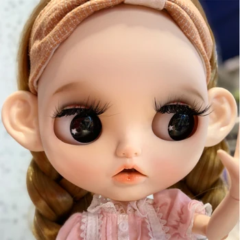 Neo NBL 1/6 BJD Personalizado Maquiagem Ball Jointed Doll Com Loira Peruca de Boca Aberta Sono Olhos de Menina Brinquedo 0007