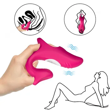 Vibrador Vibrador G-Spot Estimulador Dedo Vibrador Feminino Clitóris Brinquedo do Sexo para as Mulheres do sexo Feminino Masturbador Vagina Sexo Produto