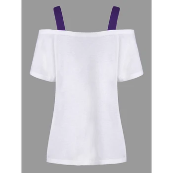 Mulheres Blusas, Camisas de Ombro Frio Borboleta de Impressão Blusas Menina de Manga Curta Solta Topo Camisa Mulheres Roupas WS8078M