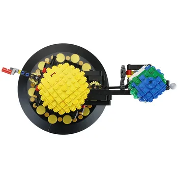 Buildmoc Bloco de Terra 4477 Terra, Lua E Sol Modelo de MUNDO DIY Diamond Mini Micro Construção de Bloco Blocos de Tijolos de Montagem de Brinquedos de Jogo