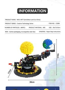Buildmoc Bloco de Terra 4477 Terra, Lua E Sol Modelo de MUNDO DIY Diamond Mini Micro Construção de Bloco Blocos de Tijolos de Montagem de Brinquedos de Jogo