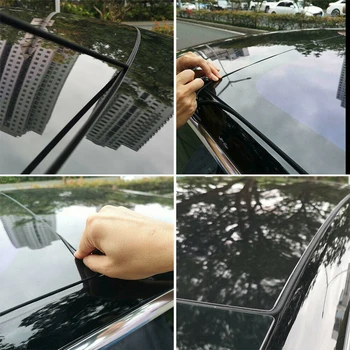 Acessórios do carro do pára-brisa do Telhado Vento Guarda de Redução de Ruído Redução Kit de Vedação Clarabóia de vidro fita de vedação Para o Tesla Model 3