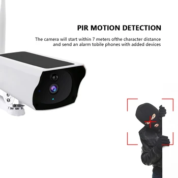 Sem fio do IP do HD Câmera Impermeável Exterior de Visão Noturna Solar, Câmera de Segurança do Surveillance da Segurança Home Câmera de Rede